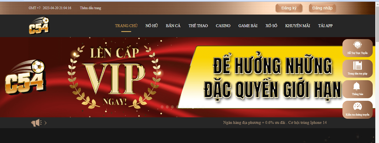 Hướng dẫn Đăng ký nhà cái C54 - Bước đầu cho trải nghiệm cá cược tuyệt vời